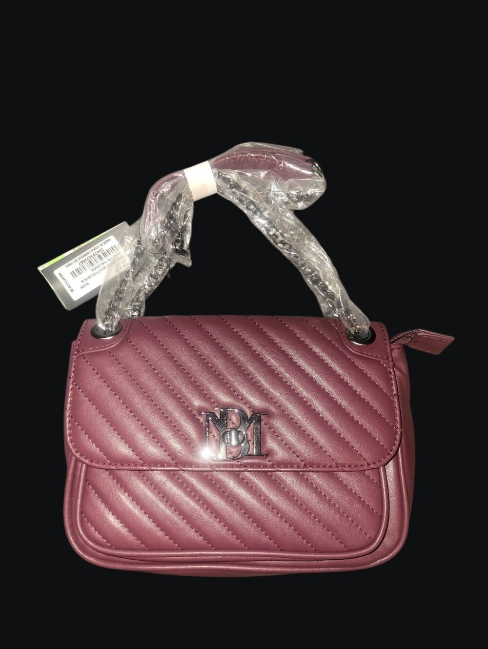 Badgley Mischka Quilted Crossbody With Gunmetal Hardwear